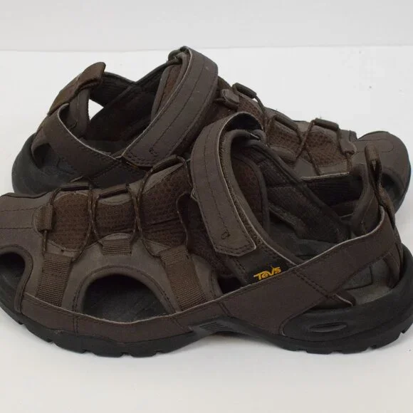 Teva Mens Outdoor Fisherman Brown Athletic Hiking Camping Sport Sandals 1016308 - Picture 5 of 9